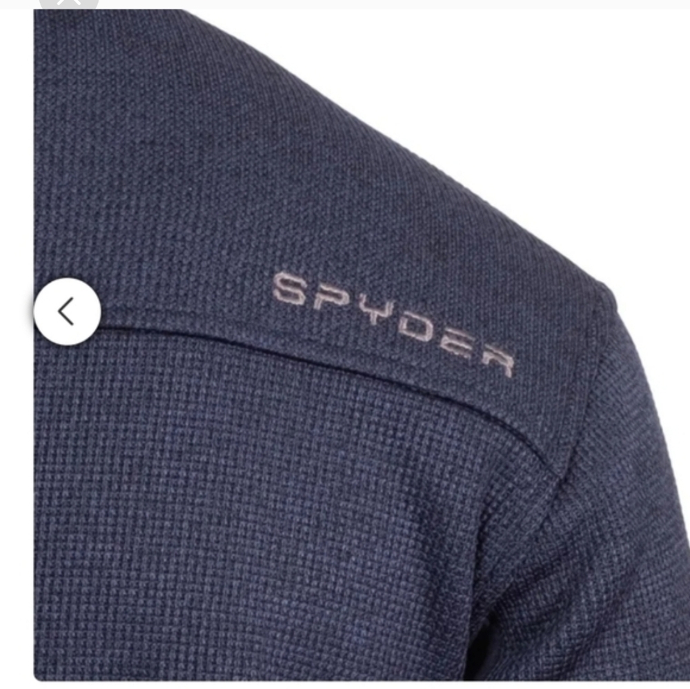 Spyder Men’s Full Zip nwt blue - Picture 5 of 5